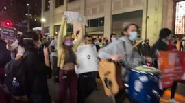 U.S. Election Protest Marches Through Pittsburgh, Pennsylvania