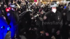NYPD, anti-Trump protesters clash in Manhattan