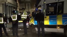 London police disperse crowds of revellers on eve of second lockdown