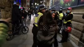 Young Women Arrested In London Lockdown Protest