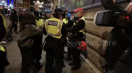 London lockdown protests: Young women arrested as trouble flares