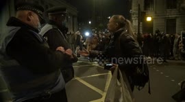 Anonymous hold Million Mask March in London against lockdown