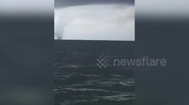 Waterspout forms off Indonesian coast