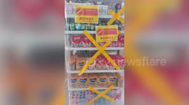 French products boycotted at supermarket in Indonesia