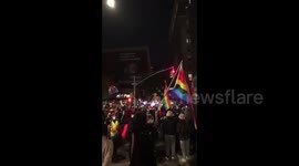 US election protests In New York City