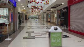 UK town centre deserted during lockdown