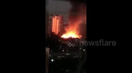 India: Massive Fire Erupts In Pathanwadi Area, Malad East, Mumbai 3