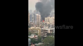 Mumbai fire: Massive fire rages in Pathanwadi area