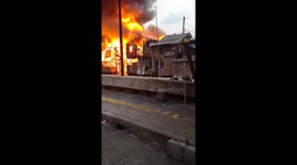 as many as 10 houses in densely populated areas, Jalan Tanjung Selor, Gambir, Central Jakarta, were burnt