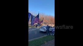 Trump National Golf Club attracts supporters from both sides moments after Biden is announced as president