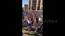 Madison, Wisconsin celebrates flipping to President-elect Biden in spontaneous gathering