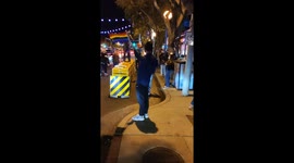 West Hollywood Celebrants Dance & Wave Flags in Support of Biden