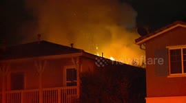 Two Story Home Heavily Damaged by Fire on The Second Floor, Crime Suspected