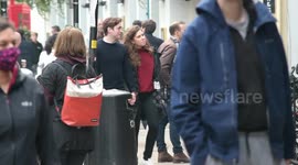 Primrose Hill in London packed on first Sunday of strict new measures