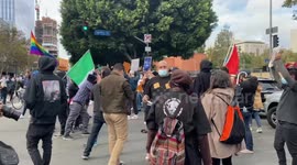 Downtown Los Angeles Biden Win Celebration