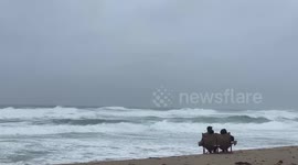 Huge waves seen off coast of South Florida as Tropical Storm Eta rolls in