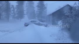 US: Blizzard Warning Issued, More Than 10 Inches Of Snow In Montana 2