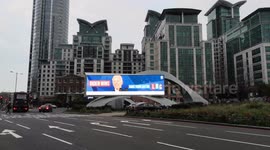 Joe Biden Wins Sign In London.