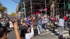 Celebrations In New York City as Joe Biden projected to win presidency
