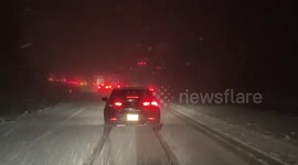 Winter storm causes travel delays on Interstate 17 in Arizona