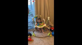 Baby rocks out to Metallica's 'Enter Sandman'