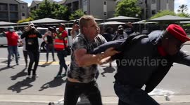Clashes erupt outside South African school over alleged 'white only' high school prom