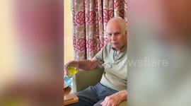 A dedicated daughter has got a job in a care home so she can keep seeing her dad through the pandemic