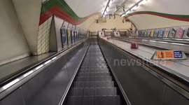 Piccadilly Circus Underground Station Like Ghost Town When It Should Be Busy