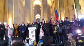 Republic of Georgia citizens protest election fraud in Tbilisi