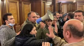 Protesters storm main government building in Yerevan - PM’s official residence - after ceasefire deal triggers anger in Armenia