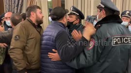Protesters storm main government building in Yerevan - PM’s official residence - after ceasefire deal triggers anger in Armenia