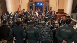 Police retake control of government building after protesters storm it in Yerevan