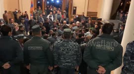 Angry mob storms Armenia parliament after PM signs deal with Azerbaijan, Russia to end Nagorno-Karabakh war