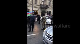 Azerbaijanis celebrate on streets of Baku as Nagorno-Karabakh peace deal signed