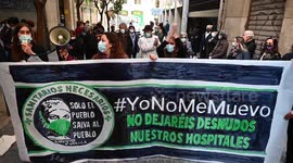 Healthcare workers in Madrid stage protest over mistreatment during pandemic