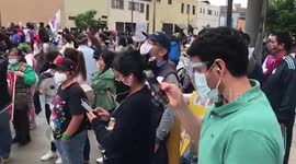 Peru: Hundreds Continue Protesting Impeachment Of Martín Vizcarra In Central Lima