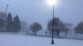 US: Winter Ice Storm Brings Heavy Snow In Minnesota