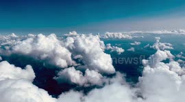 Over The clouds  from a plain