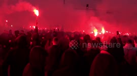 Polish nationalists take part in motorised 'March for Independence' in Warsaw despite COVID-19 restrictions