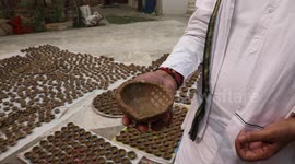Lamps made of cow dung are big hit in India ahead of Diwali