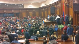 Furious Armenians storm government buildings while Baku celebrates new Nagorno-Karabakh deal