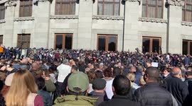 Thousands of Armenians defy martial law to rally and demand PM's resignation