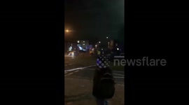 UK: Car Plunges Into Edmonton Police Station