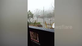 Typhoon Vamco floods roads and homes in the Philippines