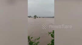 Home washed away as Typhoon Vamco causes severe floods in the Philippines