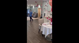 Wife surprises dementia-stricken husband by moving into his care home