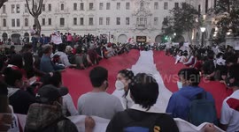 Peruvians take to the streets to protest against president's ousting