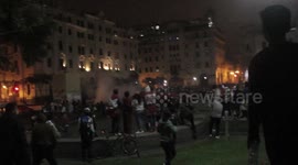 Peruvian police fire tear gas to disperse protesters during clashes over Vizcarra's impeachment