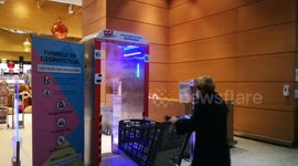 'Disinfection tunnel' introduced in French supermarket for the first time