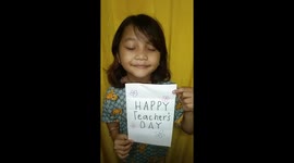 Happy Teachers Day greet but the eyes are tired